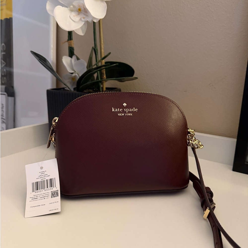 Kate Spade Spencer Burgundy Crossbody Bag